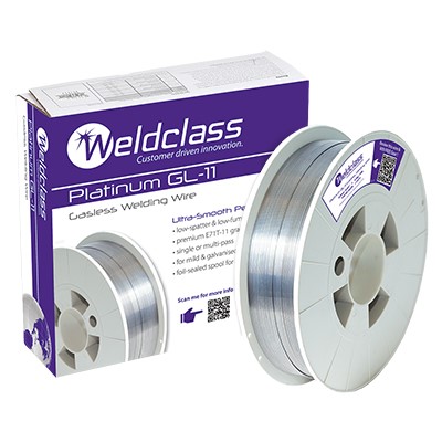 WELDCLASS WIRE - GASLESS PLATINUM GL - 11 0.8MM 4.5KG